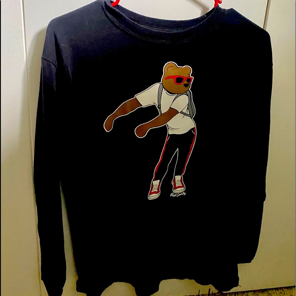 Big Boys XL Dabbing Bear Long Sleeve Shirt